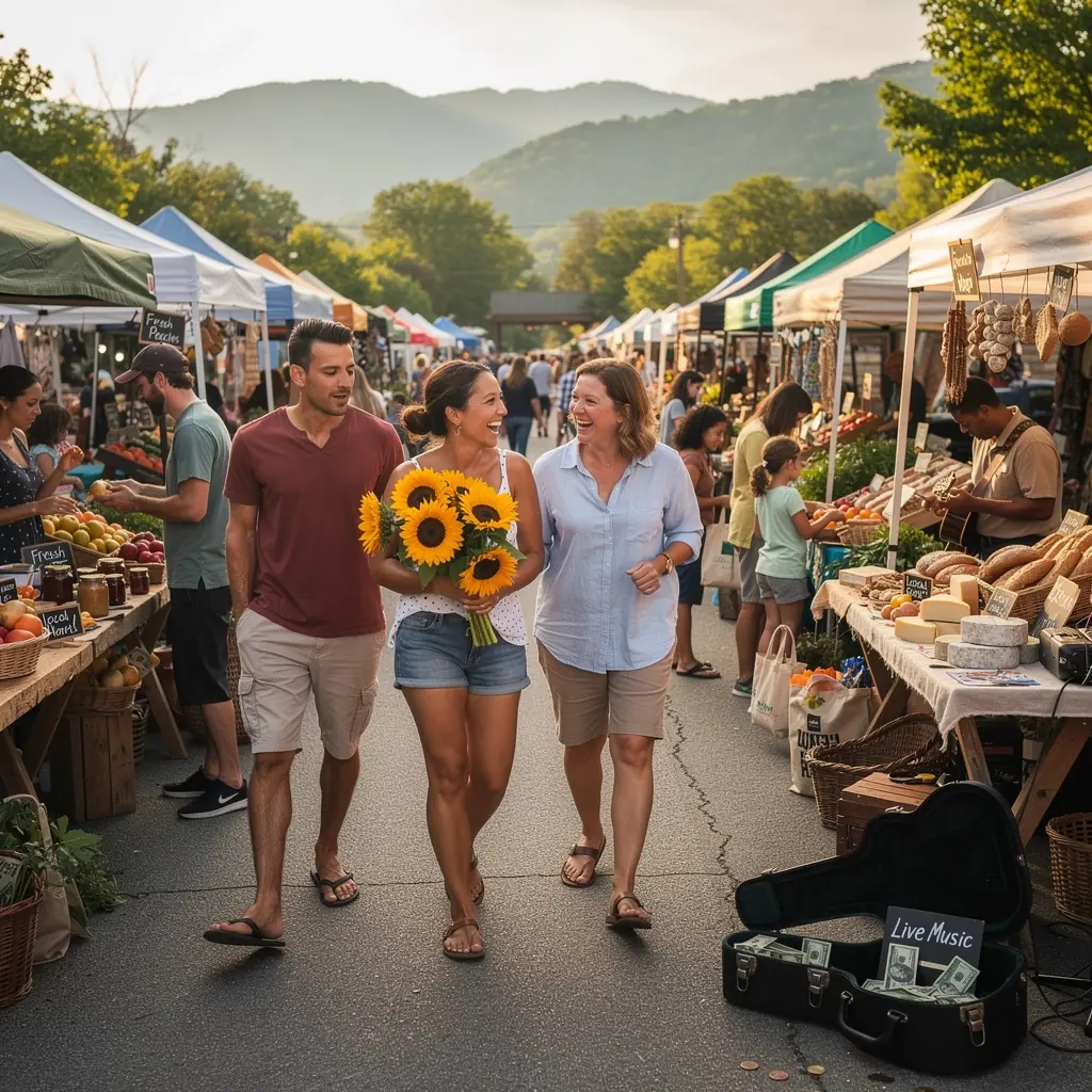 Rodzina cieszy się wspólnym czasem podczas weekendowego wypadu.