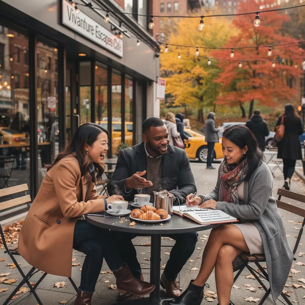 Widok na malowniczą plażę w Kalifornii z zachodem słońca w tle.